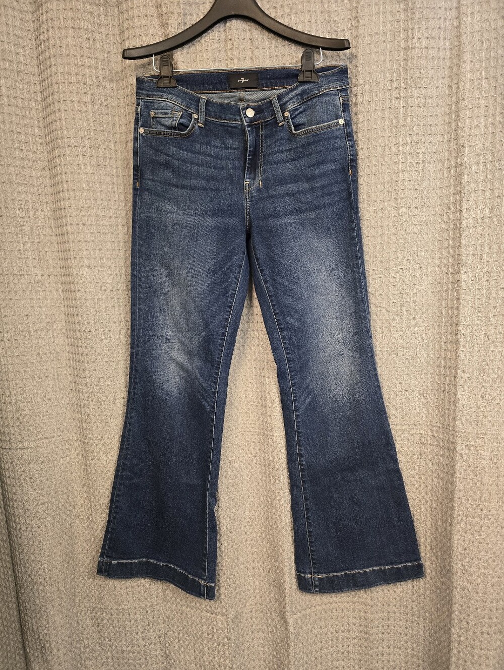 7 For All Mankind Dark Blue Flare Jeans